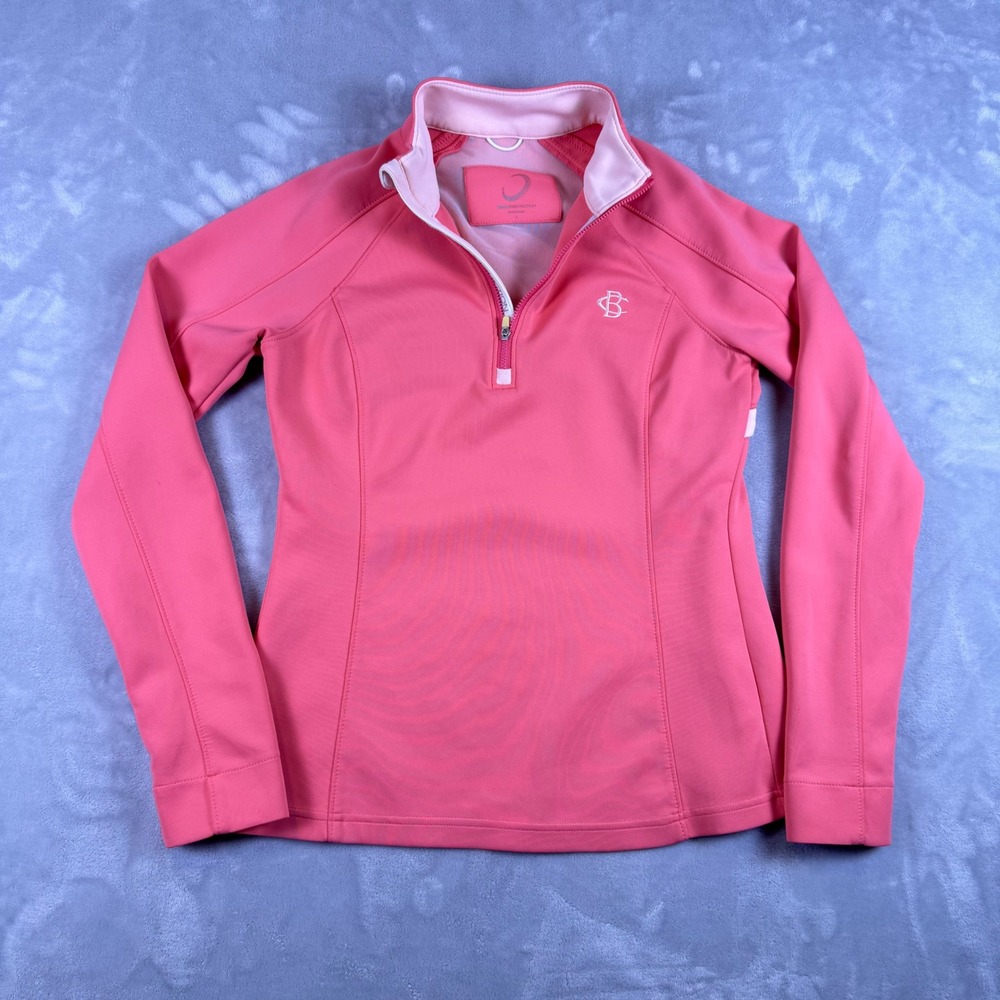 Zero Restriction Quarter Zip Golf Pullover Womens Small Coral Pink L290L‎